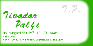 tivadar palfi business card